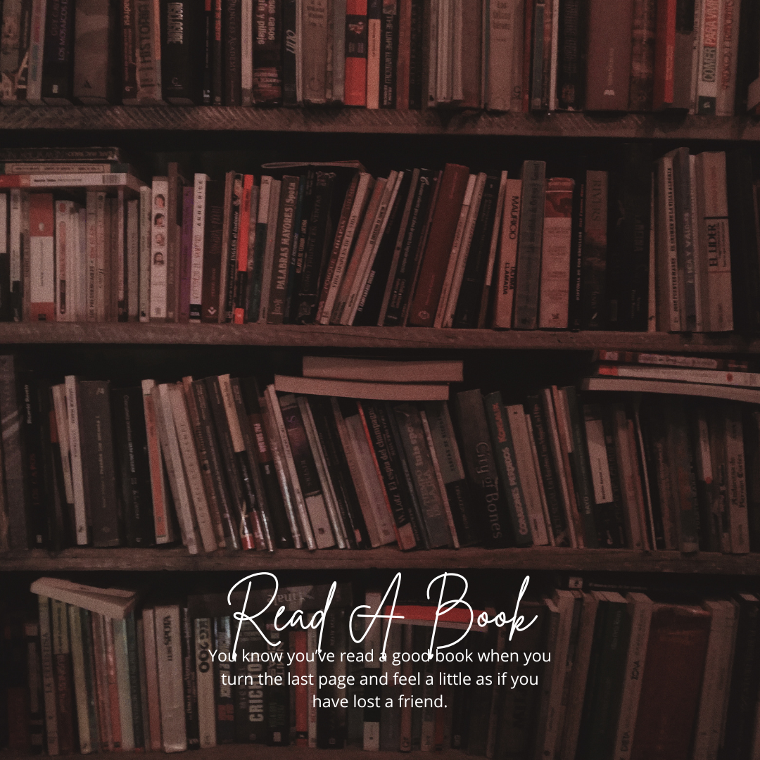 Read A Book Motivational Quote Instagram Post